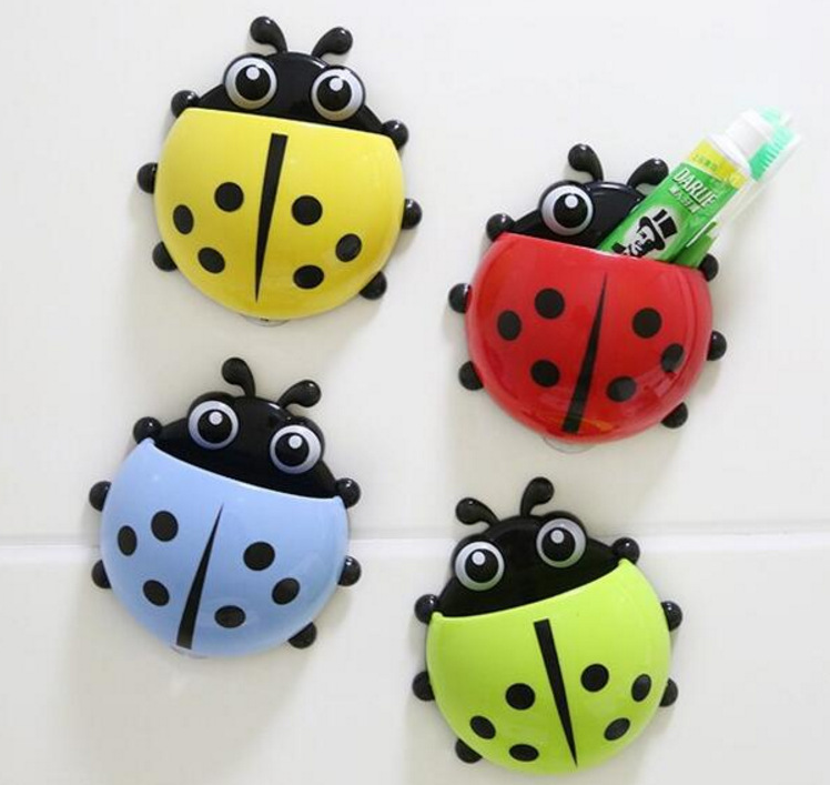 Charming Ladybug Toothbrush Organizer