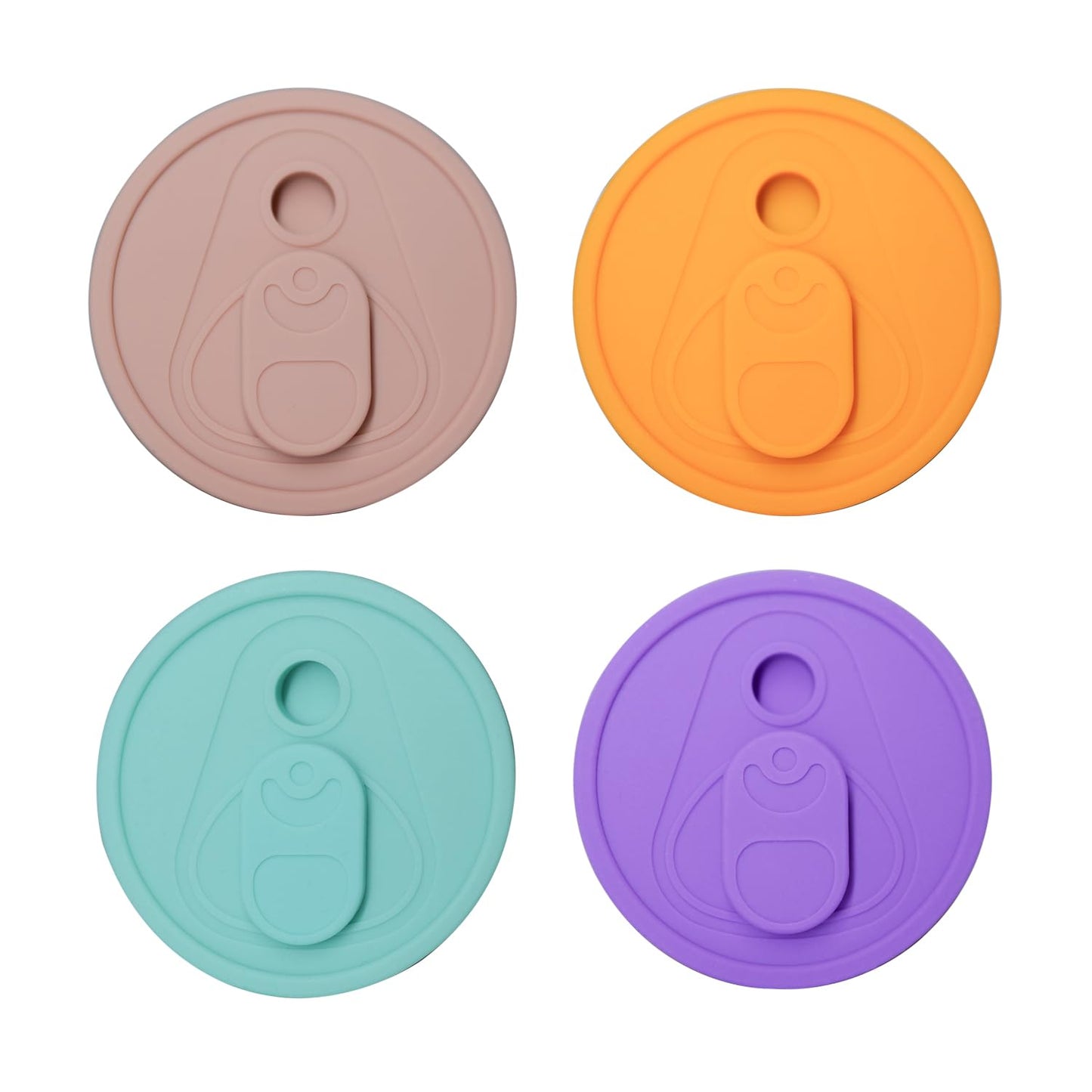 SiliconeSeal 4-Pack Bamboo Cup Lids & Straws