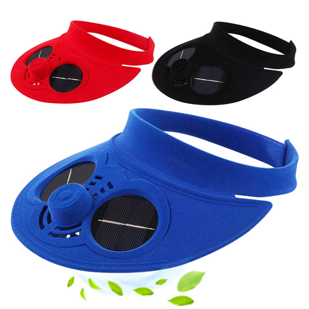 Solar-Powered Cooling Hat for Outdoors