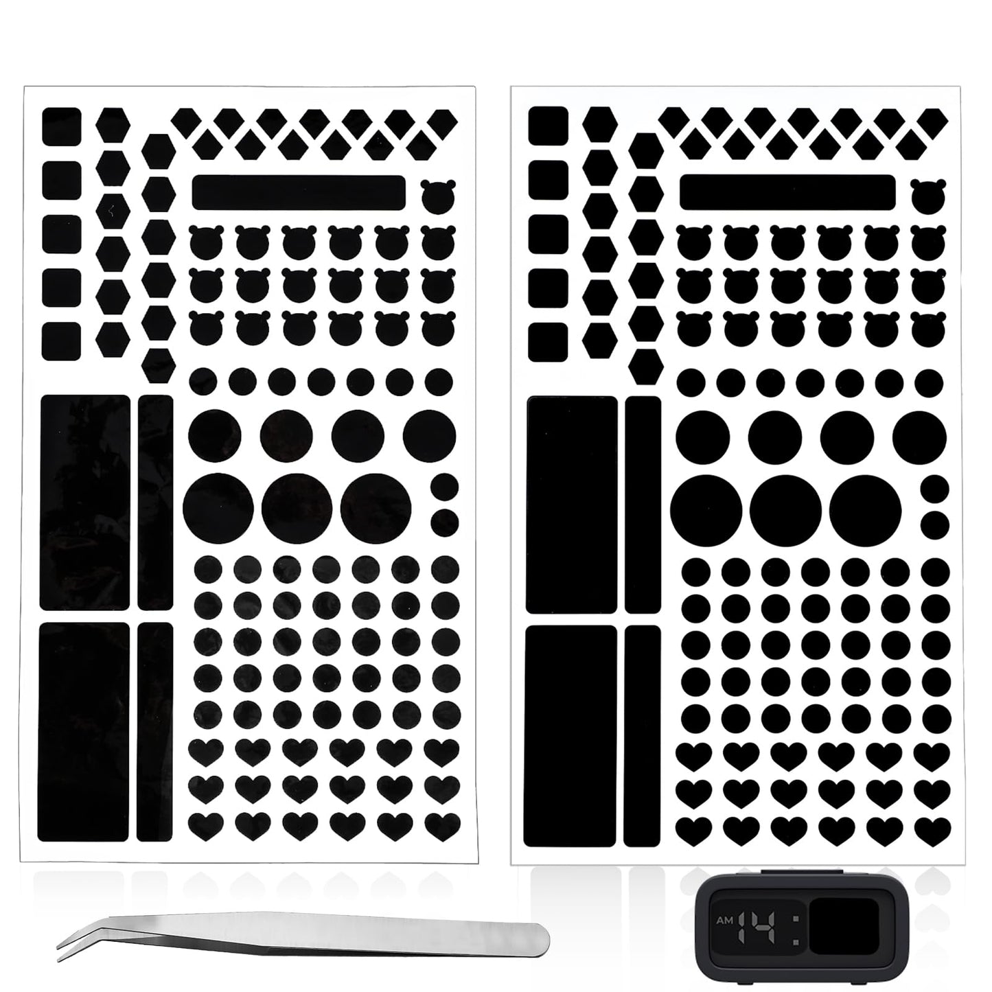 LED Dimming Blackout Sticker Set with Tweezers