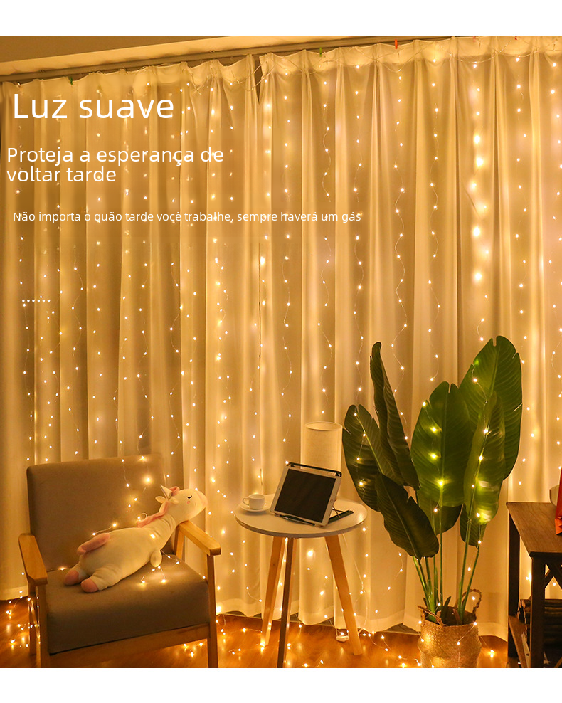 USB Magic Curtain Lights with Remote