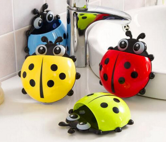 Charming Ladybug Toothbrush Organizer