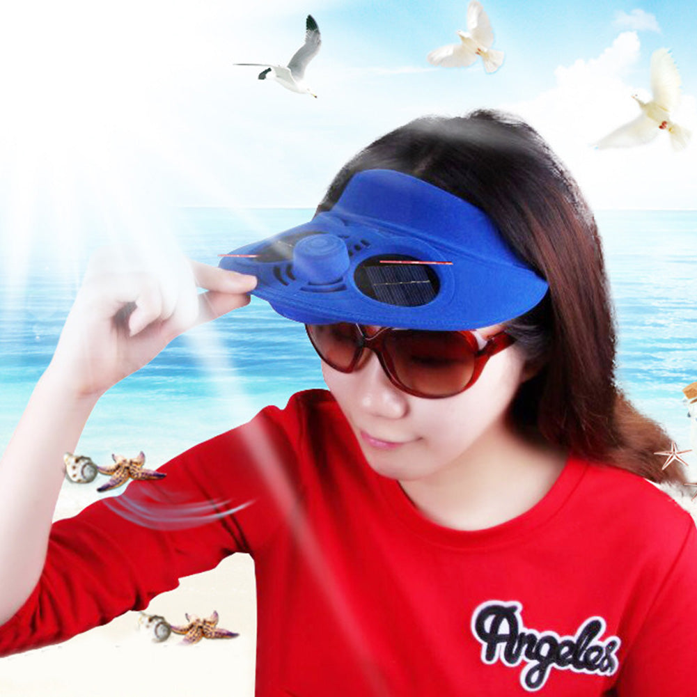 Solar-Powered Cooling Hat for Outdoors