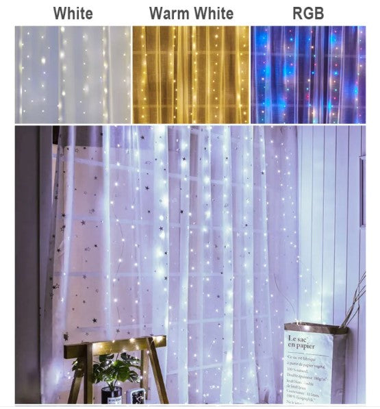 USB Ambient Curtain Light
