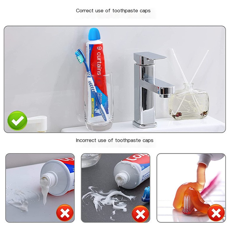 Hygienic Self-Closing Toothpaste Cap