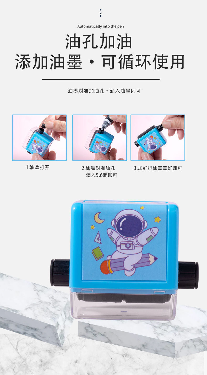 Math Mastery Rolling Stamp for Kids